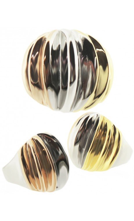 Anillo Acero Tricolor