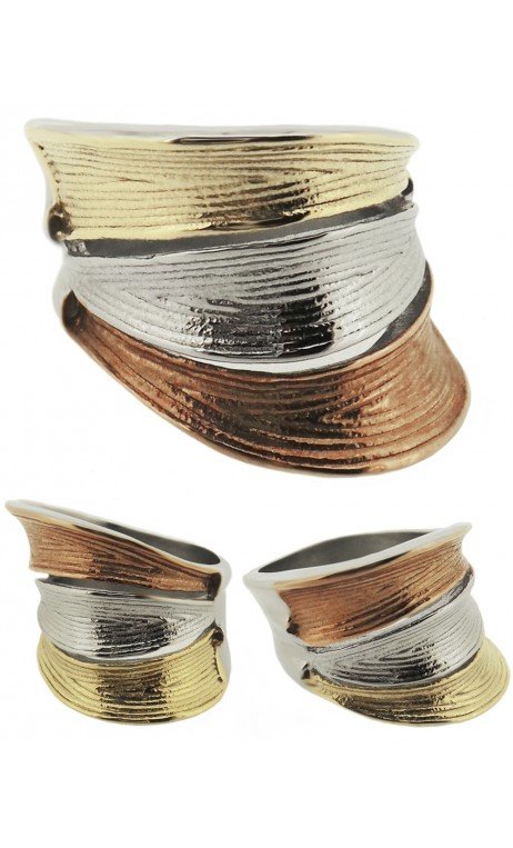 Anillo Tricolor Alargado