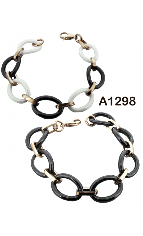 Outlet Pulsera Ceramica Eslabones Mezclados