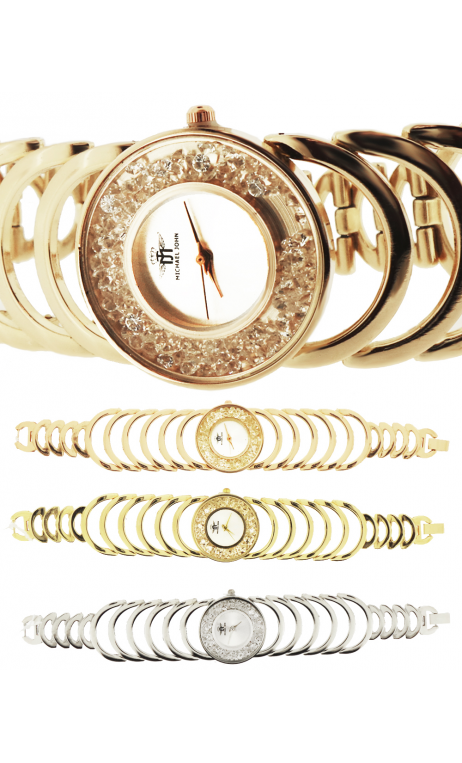 Reloj Dama Fantasía Con Strass En Cristal 