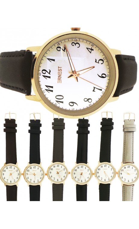 Reloj Hombre Clásico En Piel Colores