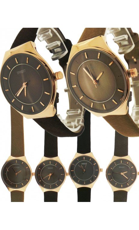 Reloj Dama Piel Caja Rosa
