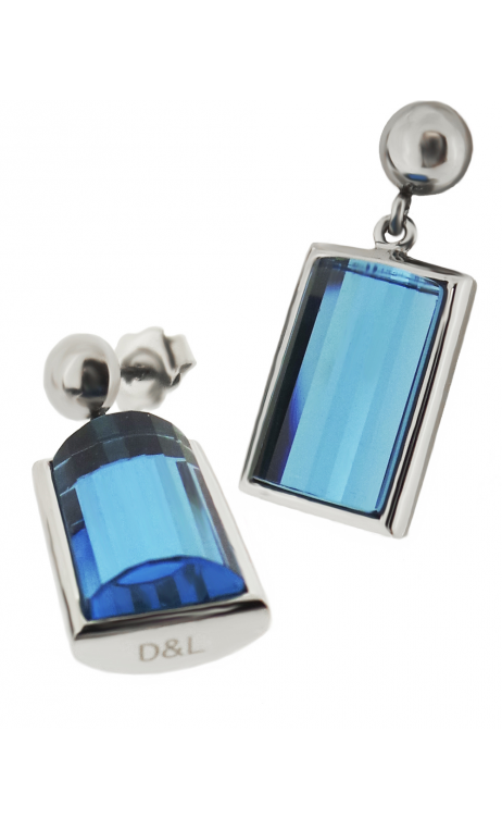 Pendientes En Cristal Facetado