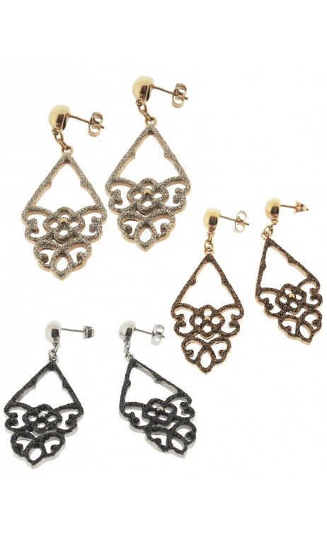 Dlpendientes Con Filigranas En Glitter