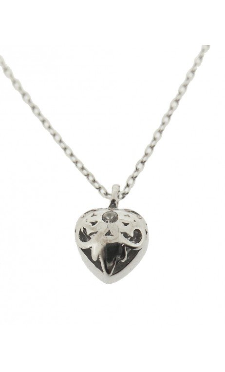 Plata Collar Corazón