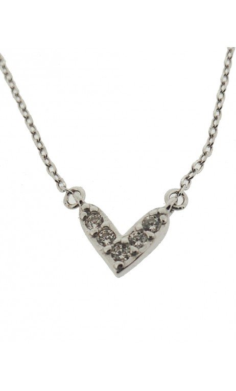 Plata Collar Corazón
