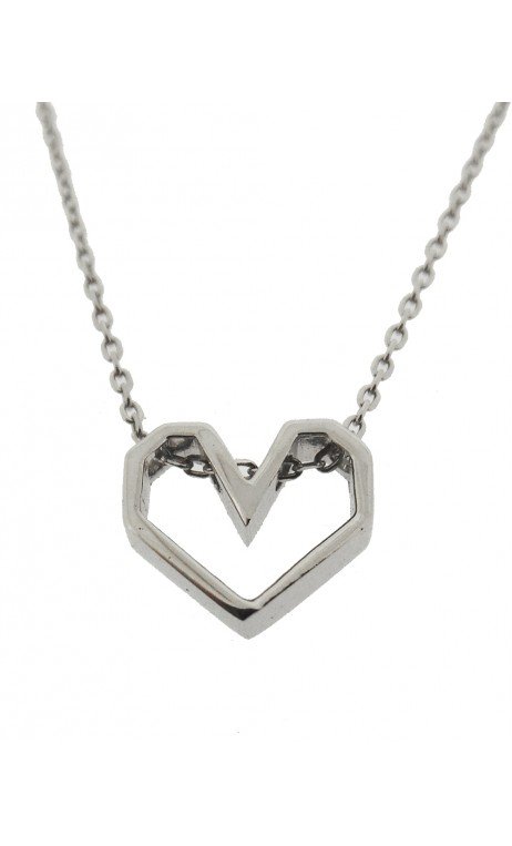 Plata Collar Corazón