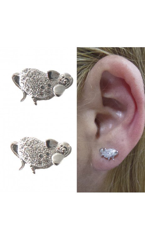Plata Pendientes