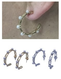 pendientes criolla con perla